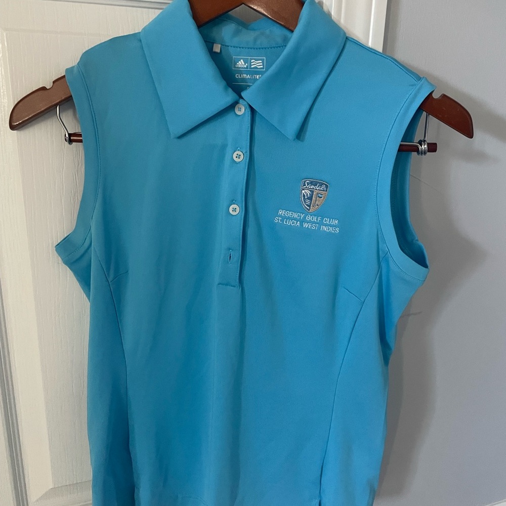 Adidas Golf tank from the island of St. Lucia Sandals La Toc golf shop. NWOT